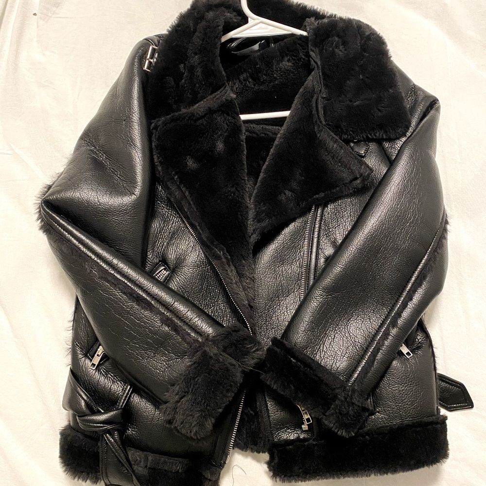 Pretty little thing leather jacket